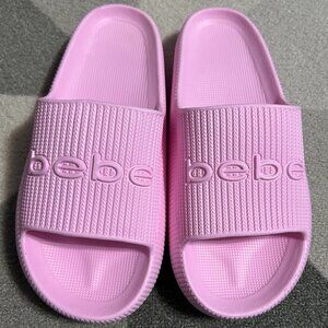 Bebe Malaga Pink Pool Slides/Sandals Women's Size 9